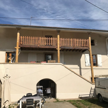 BALCON BOIS ET GARDE CORPS