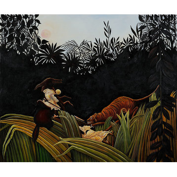 Rousseau - Eclaireurs Attaques par un Tigre