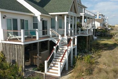 Inspiration for a coastal home design remodel in Other