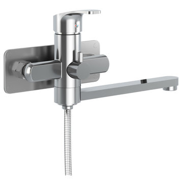 PULSE Showerspas Wall Mounted Tub Filler, Chrome