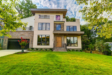 Example of a minimalist exterior home design in DC Metro