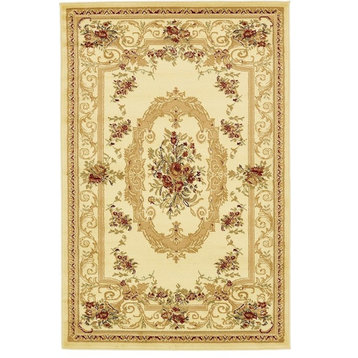 Traditional Royale 9'x12' Rectangle Ivory Area Rug