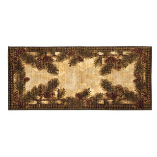 Cozy Cabin Rustic Lodge Kitchen Accent Rug, 20