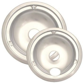 Range Kleen 179802XCD5 Style C 2-Pack Porcelain Drip Pans
