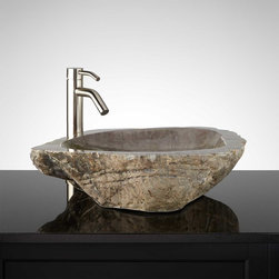 AMON NATURAL STONE VESSEL SINK - Bathroom Sinks
