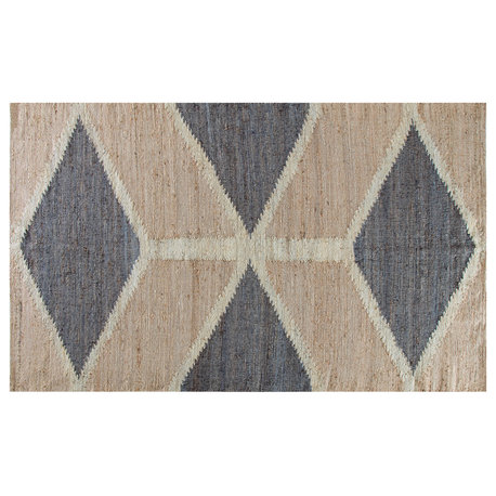 4'x6' Mountains of the Moon Natural Gray/Ivory Jute Area Rug