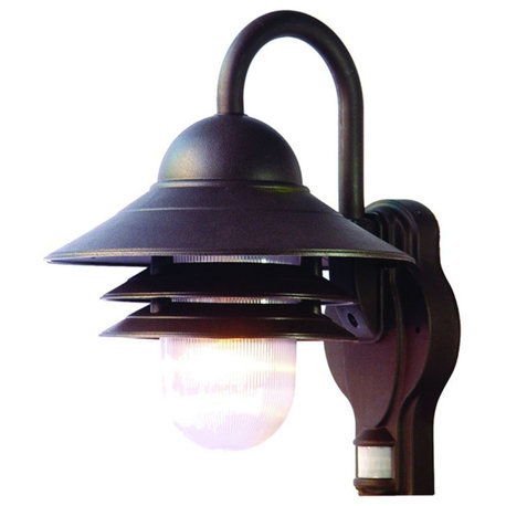 Antique Bronze Motion Sensor Outdoor Wall Light