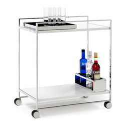FLAT FIX SERVING TROLLEY  Yomei - Bar Carts