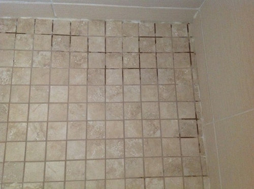 Totally Renovated Bathroom Grout Has Dried Light And Dark - Should Bathroom Floors Be Light Or Dark