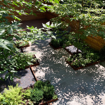 Angular Corten Steel Garden