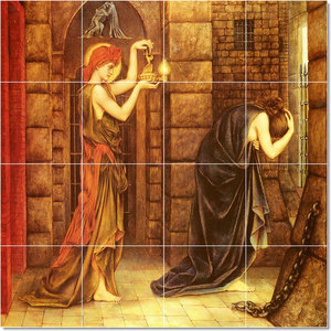 Evelyn De Morgan Angels Painting Ceramic Tile Mural 14 Modern Tile Murals By Picture Tiles