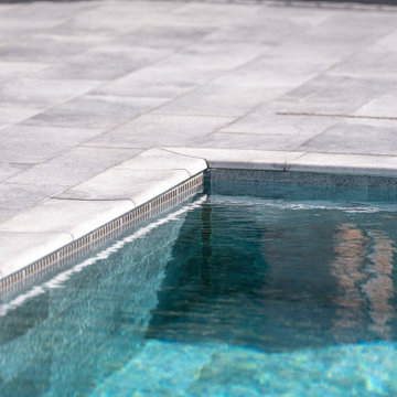 Antique Grey & Pool Garden Grey Porcelain Tiles -Fethiye,Mugla Villa