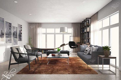 Example of a living room design in Other