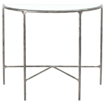 Safavieh Couture Jessa Forged Metal Console Table, Silver