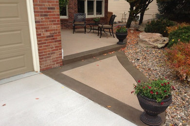 Inspiration for a contemporary porch remodel in Denver