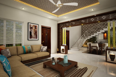 Example of a mountain style home design design in Other