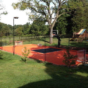 Richard P's Pro Dunk Diamond Basketball System on a 60x30 in Pottstown, PA