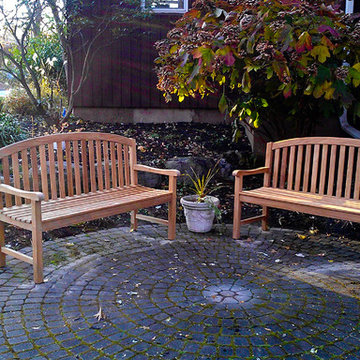 Goldenteak Teak Benches in commercial applications
