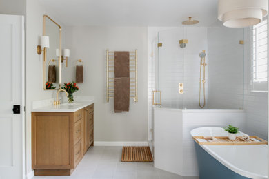 Inspiration for a transitional bathroom remodel in DC Metro