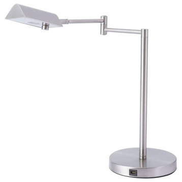 Lite Source LS-360LED Pharma Collection 18" Tall Integrated LED - Brushed
