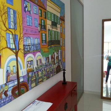 Colourful Cityscapes Abstract Oil Painting I ArtisanMalaysia.com