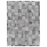 Exquisite Rugs - Natural Hide Cowhide Silver Area Rug, 8'x11' - Our natural hide collection brings a sense of warmth and comfort with a modern flair to any room. Each rug is meticulously handcrafted from premium hair-on cowhide. Make a statement with clean lines and rich texture. Due to the nature of this handmade product, there will be a light side and a darkside, rotating the rug 180 degrees. There is also up to+/- 6 inches variance in size.