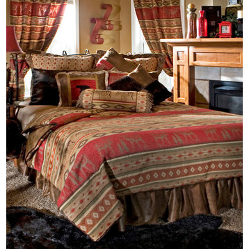 Adirondack Rustic Cabin Comofter Bedding Set, Queen