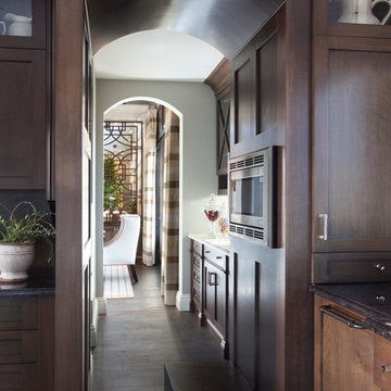 Built in Microwave with hidden platform step up