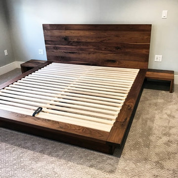 Hydraulic Walnut Bed
