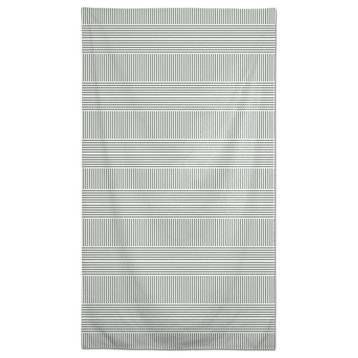 Alternating Stripes Green 58x102 Tablecloth