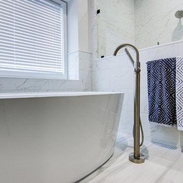 Tranquil Primary Bathroom Transformation, Lenexa Kansas