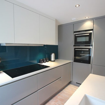 Pearl Grey and White Matt Kitchen