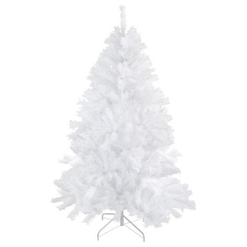 7' Full Icy White Spruce Artificial Christmas Tree, Unlit