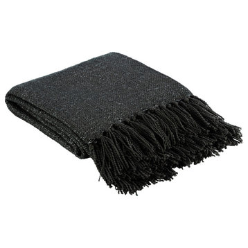 Tilda TID-012 50"x60" Throw Blanket, Charcoal
