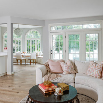 Glam + Fun Family Living Home Makeover in Urbana, MD
