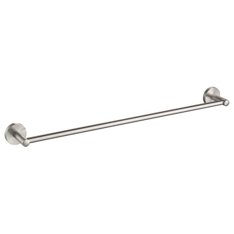 Elie Bathroom 24" Towel Bar, Brushed Nickel
