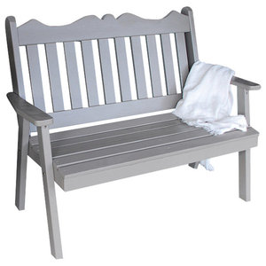 Worldwide Sourcing 9 Slat Hummingbird Park Bench Traditional