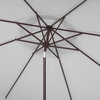 Safavieh Milan Fringe 11' Round Crank Umbrella, White
