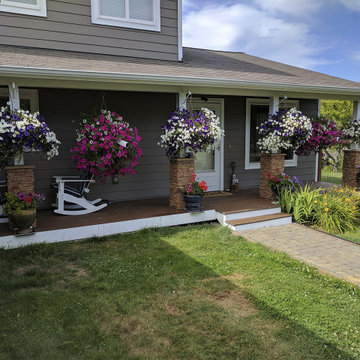 Patio Designs with Faux Stone and Brick