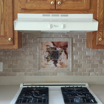 Tuscan Grapes Tile Mural - 15-892