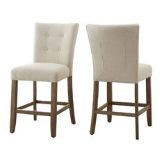 Steve Silver Company - Debby Counter Chair Beige, Set of 2, Natural - Bar Stools and Counter Stools