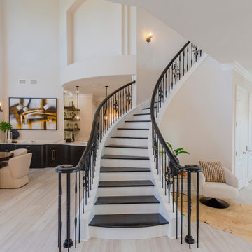Statement Staircase with Contrasting Treads