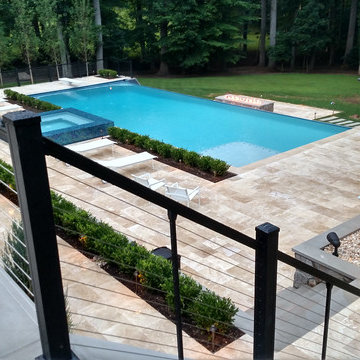 McLean Infinity Pool, Pavilion, & Terraced Patios