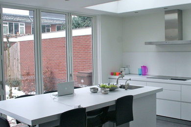 Trendy kitchen photo in Amsterdam