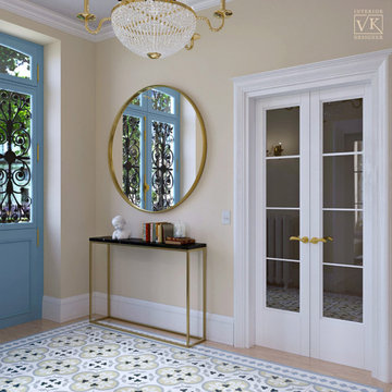 Entrée avec l'escalier, Maison privée