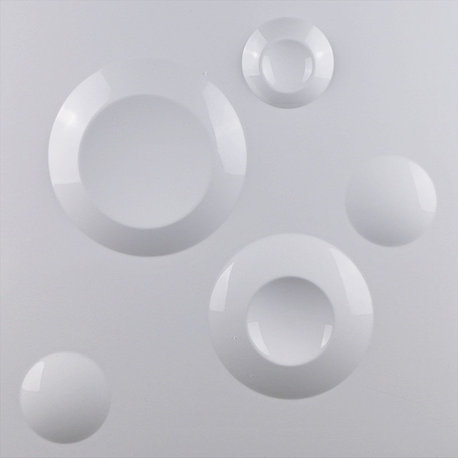 19 5/8"W x 19 5/8"H Cole EnduraWall Decorative 3D Wall Panel, White