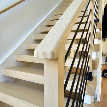 Project #111 | Open-Riser Staircase with Glass Panel Detail