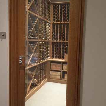 Oak wine rack