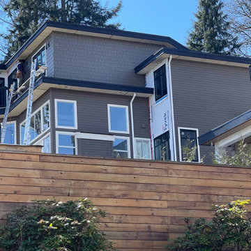 Siding Installation - James Hardie Shakes & Shingles in Timber Bark