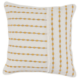 Rizzy Home T11382 Decorative Poly Filled Throw Pillow 20 x 20 Multicolor